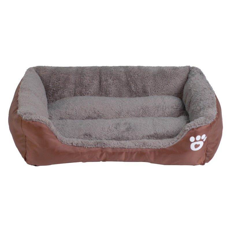 S-3XL 9 Colors Paw Pet Sofa Dog Beds Waterproof Bottom Soft Fleece Warm Cat Bed House Petshop cama perro