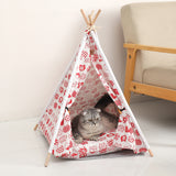 Pet Tent Kennel Removable And Washable Canvas Dog Tent Pet Bed Pad Pet Supplies