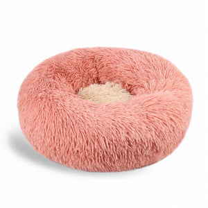 Round Pet Litter Fall And Winter Plush Cat Litter Color Blocking Dog Kennel Pet Bed Pet Mat