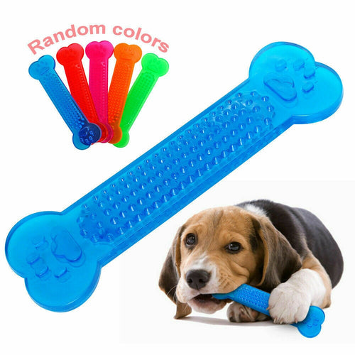 Hot Sale Durable Dog Chew Toys Rubber Bone Toy Aggressive Chewers Dog Toothbrush Doggy Puppy Dental Care For Dog Pet Accessories