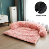 Winter Large Dog Sofa Bed with Zipper Dogs Bed Removable Cover Plush Kennel Cat Beds Mats House Sofa Bed Mat for Large Dog