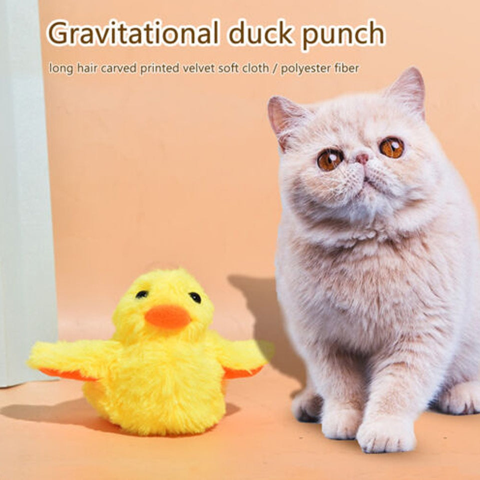 Pet toys, gravity electric plush duckling simulation, self improvement, fitness tool, cat toys, toy supplies