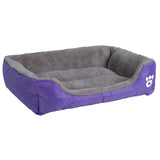 S-3XL 9 Colors Paw Pet Sofa Dog Beds Waterproof Bottom Soft Fleece Warm Cat Bed House Petshop cama perro