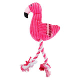 Plush, wear-resistant, grinding teeth, making noise pet toys, teeth cleaning, odor absorbing, flamingo dog toys