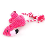 Plush, wear-resistant, grinding teeth, making noise pet toys, teeth cleaning, odor absorbing, flamingo dog toys