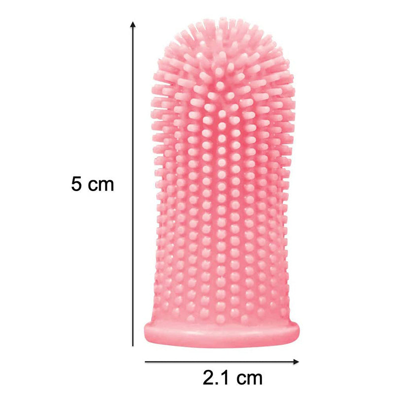 Dog Toothbrush Pet Finger Set Teeth Cleaning Care Toothbrush Dog Silicone Finger Brushing