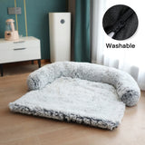 Winter Large Dog Sofa Bed with Zipper Dogs Bed Removable Cover Plush Kennel Cat Beds Mats House Sofa Bed Mat for Large Dog