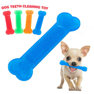 Hot Sale Durable Dog Chew Toys Rubber Bone Toy Aggressive Chewers Dog Toothbrush Doggy Puppy Dental Care For Dog Pet Accessories