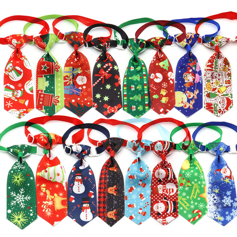 New Christmas Pet Tie Bowtie Pet Supplies Dog Bowtie Accessories