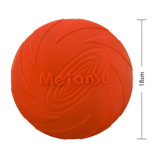 Meianju Dog Frisbee Pet Toys Interactive Toys Pet Frisbee Floating Bite resistant Retrieving Training