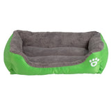 S-3XL 9 Colors Paw Pet Sofa Dog Beds Waterproof Bottom Soft Fleece Warm Cat Bed House Petshop cama perro