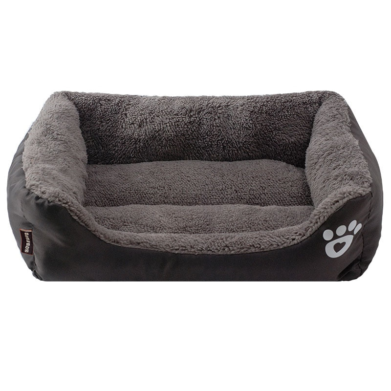 S-3XL 9 Colors Paw Pet Sofa Dog Beds Waterproof Bottom Soft Fleece Warm Cat Bed House Petshop cama perro