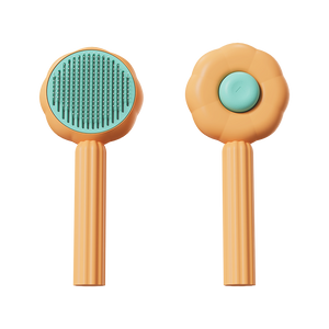 New Sunflower Pet Comb Cat Comb Pet Brush Pet Self-Cleaning Needle Comb Pet Hair Remover Pet Comb