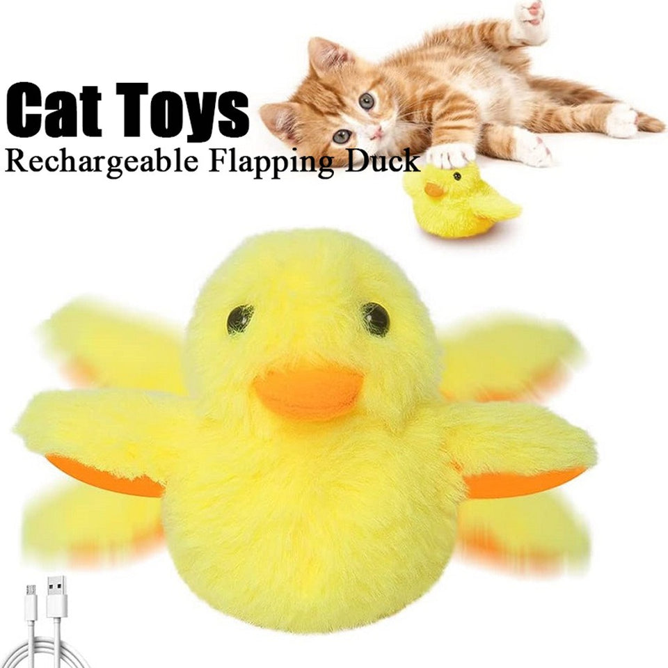 Pet toys, gravity electric plush duckling simulation, self improvement, fitness tool, cat toys, toy supplies