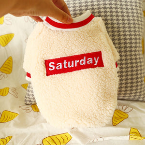 Soft Pet Clothes Dog Saturday Pet Clothes