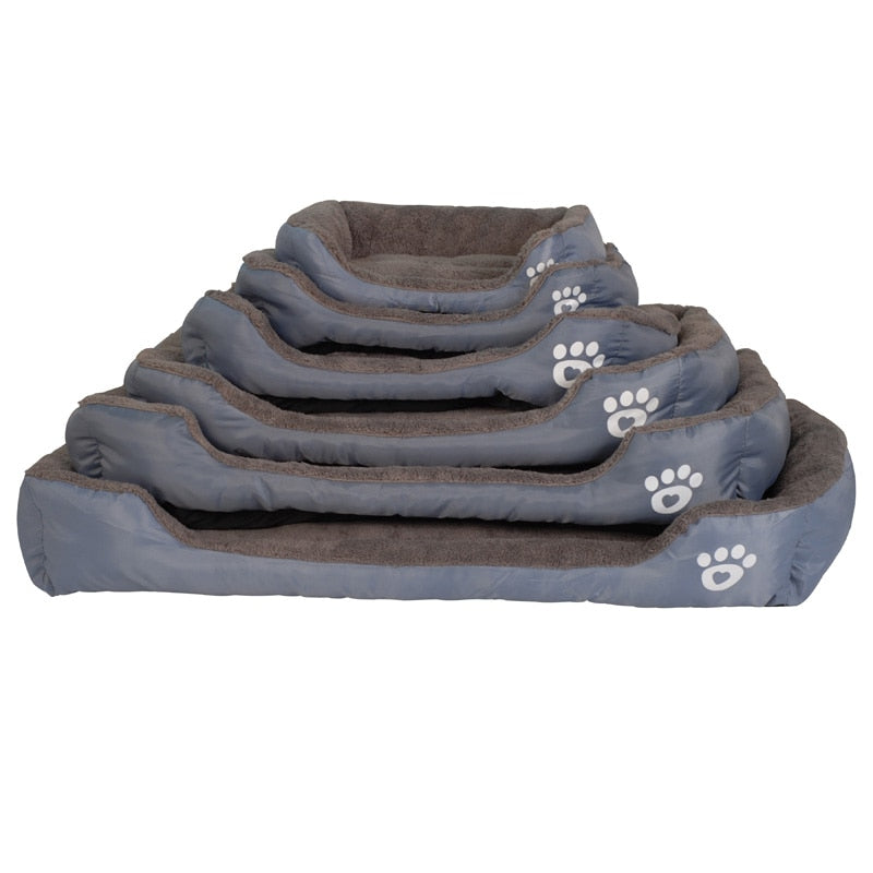 S-3XL 9 Colors Paw Pet Sofa Dog Beds Waterproof Bottom Soft Fleece Warm Cat Bed House Petshop cama perro