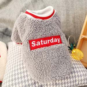 Soft Pet Clothes Dog Saturday Pet Clothes